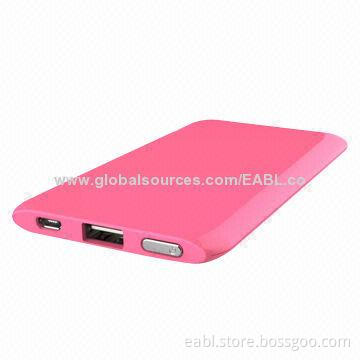 5,000mAh Lithium Polymer Battery Colorful Power Banks/Portable Chargers, OEM/ODM, LED Indicator